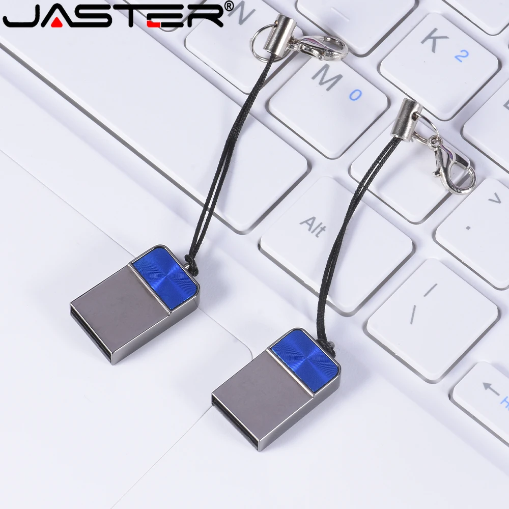 

JASTER New Mini USB Flash Drive 2.0 8GB 16GB Metal Style 32GB 64GB Hot Selling Business Gifts Carry Anywhere Giveaway Keychain