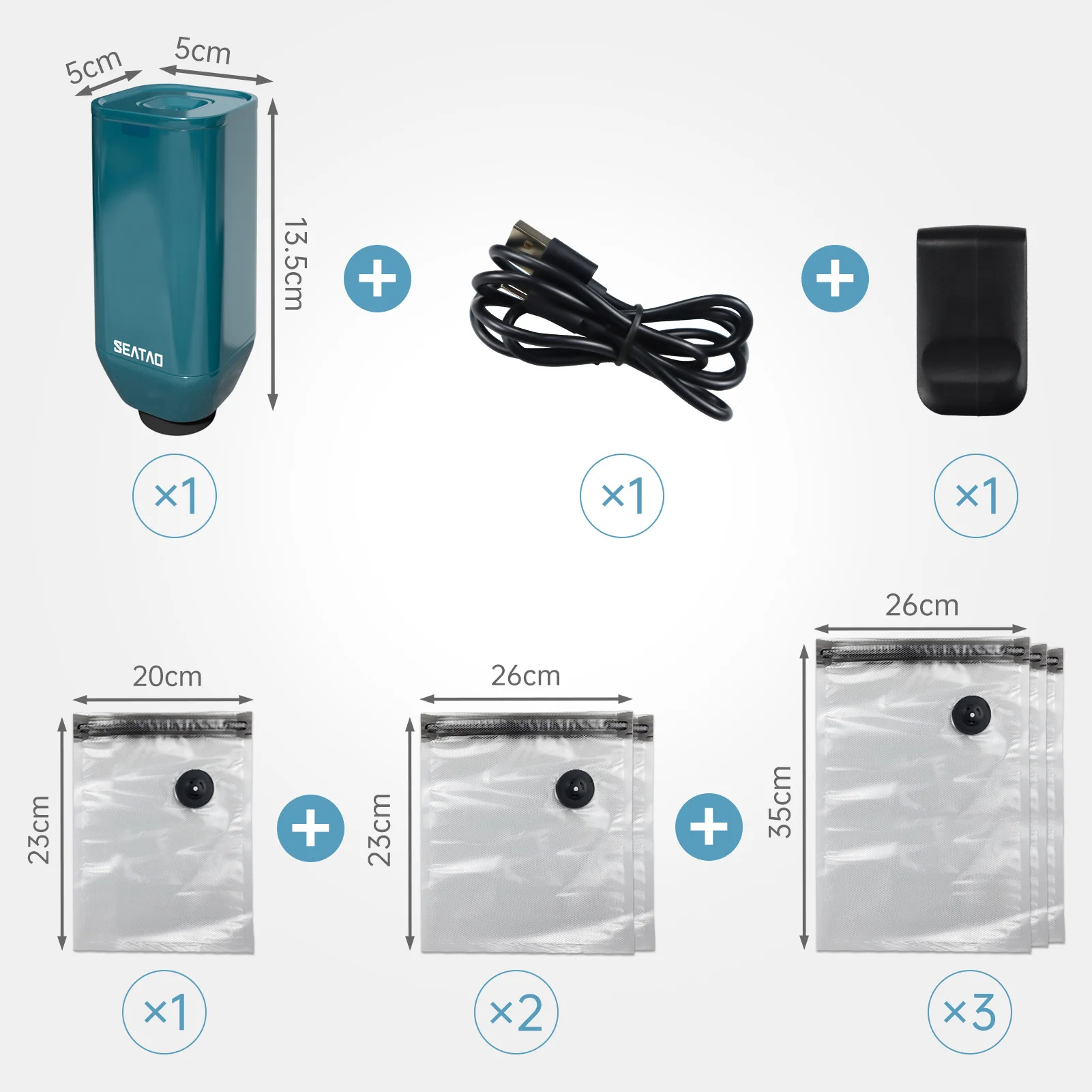 

Многоразовые вакуумные пакеты для хранения продуктов на молнии, набор электрических ручных вакуумных упаковочных машин, насос, сумки Sous Vide, перезаряжаемые через USB, не содержит BPA