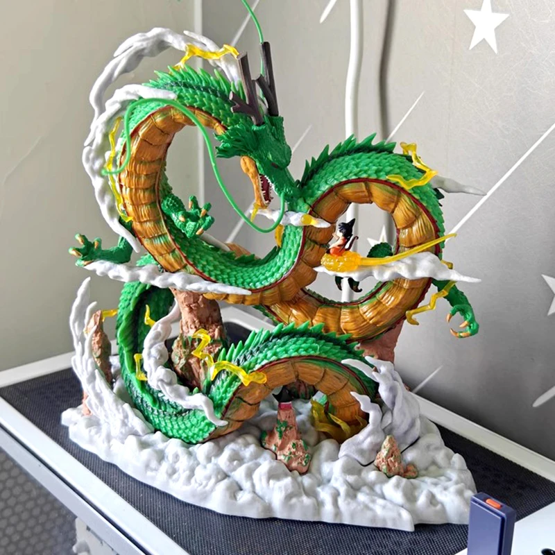 Фигурка из аниме Драконий жемчуг Z Shenron с малышом фигурка Гоку 22 см ПВХ фигурки