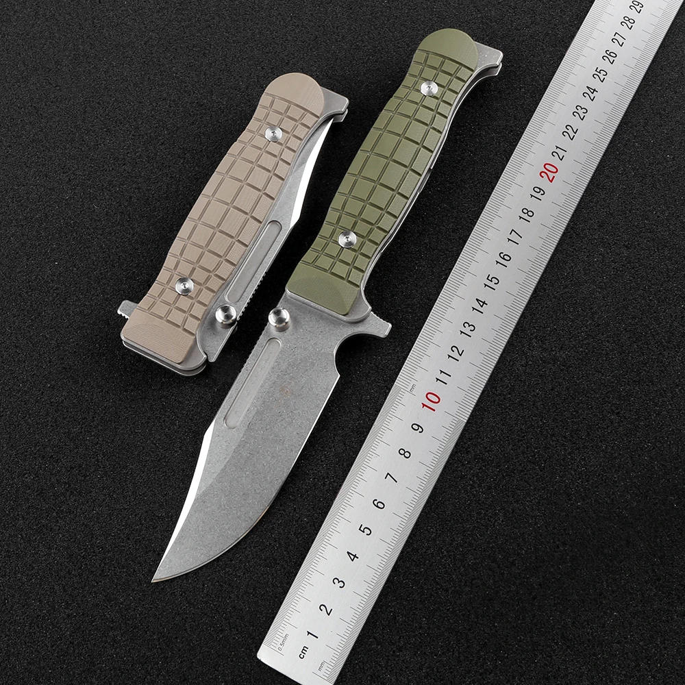 Складной нож TWO SUN TS418, тактический Клинок с лезвием D2, из титанового сплава, с ручкой, для кемпинга, выживания, повседневного использования