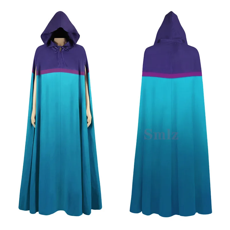 

Movie Cosplay Thor Jane Foster Valkyrie Cosplay Costume Super hero Cloak Blue Purple hooded Outfits Halloween Carnival Suit