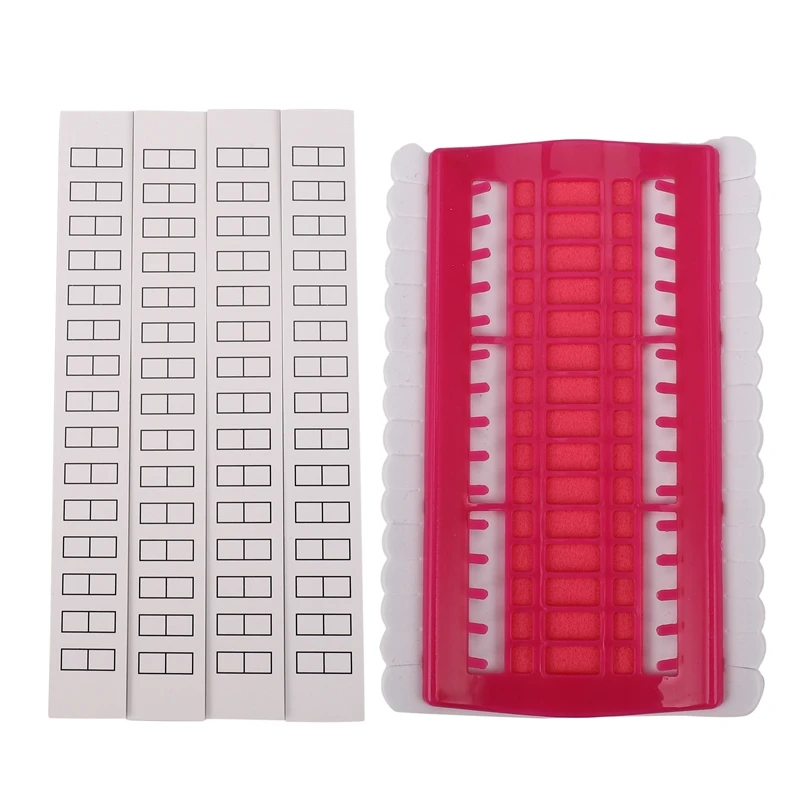 

30 Positions Cross Stitch Row Line Tool Set Needles Holder Embroidery Thread Wire Organizer DIY Sewing Tools Rose Red