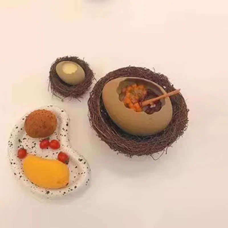 Популярный горшок для ресторана креативная миска лапши в виде разбитых яиц