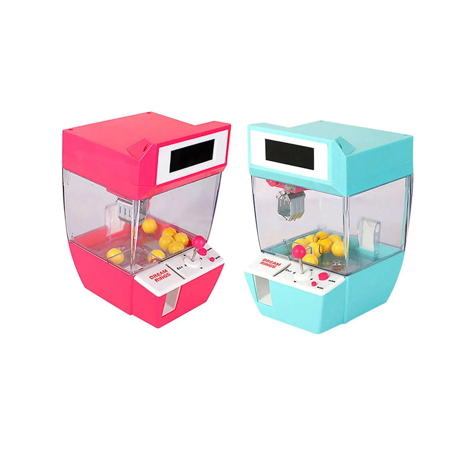 

Claw Machine Doll Machine Birthday Gift Alarm Clock and Games Modes with Light and Sounds Claw Toy Reusable Play Game Retro
