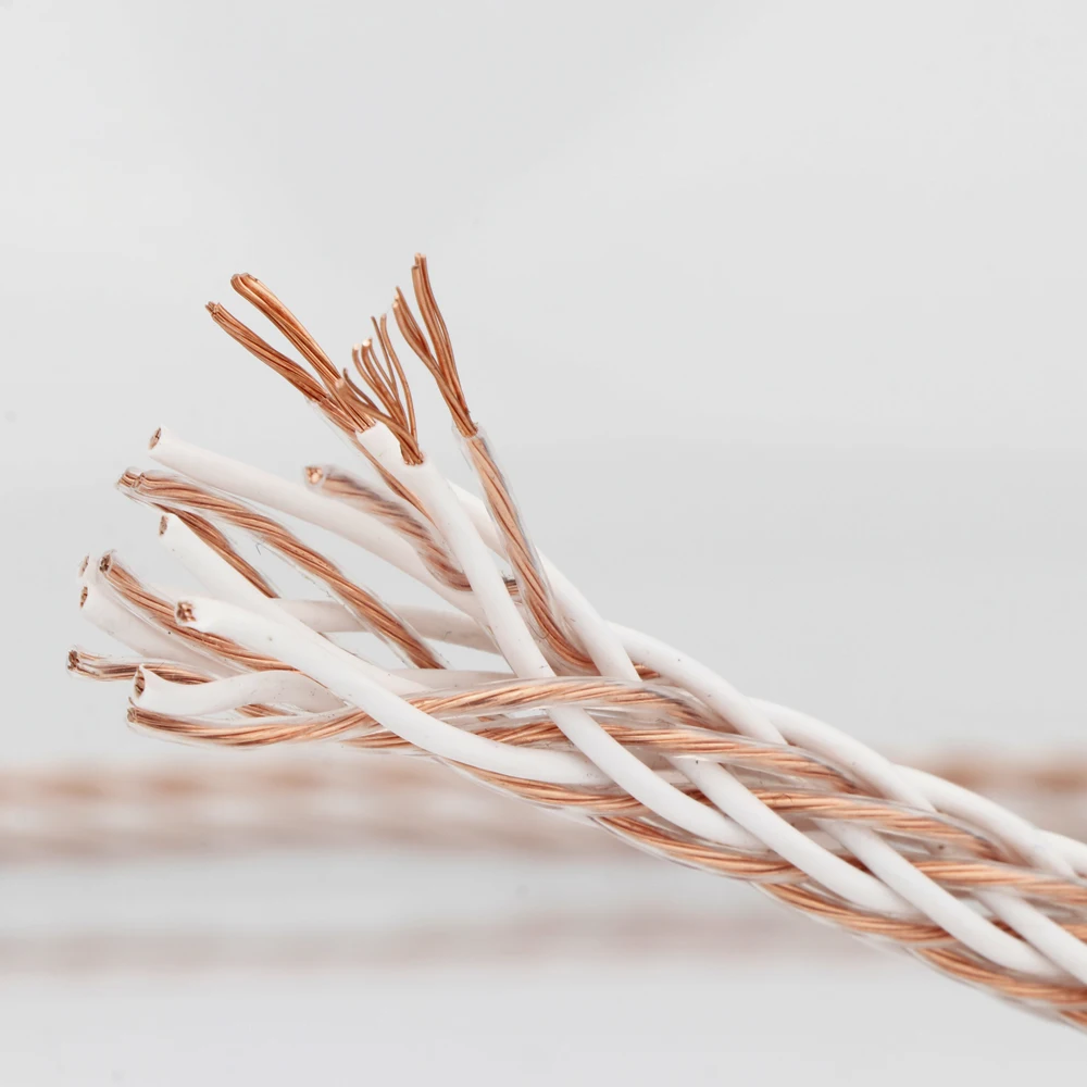 

Preffair 8TC 16 ядро 7N OCC Чистый медный кабель для динамиков Hi-End аудио динамик провод громкий динамик кабель