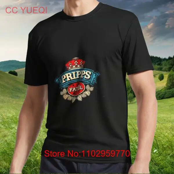 Новая американская футболка Pripps Швеция с винтажным логотипом и активным