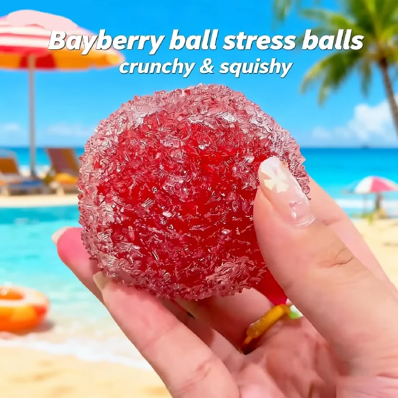 Фото Мягкие сжимаемые антистресс-шарики Crunchy Squishy: восковые, формуемые, с эффектом ледяной кожи, сенсорные игрушки-фиджеты для снятия стресса и расслабления №3