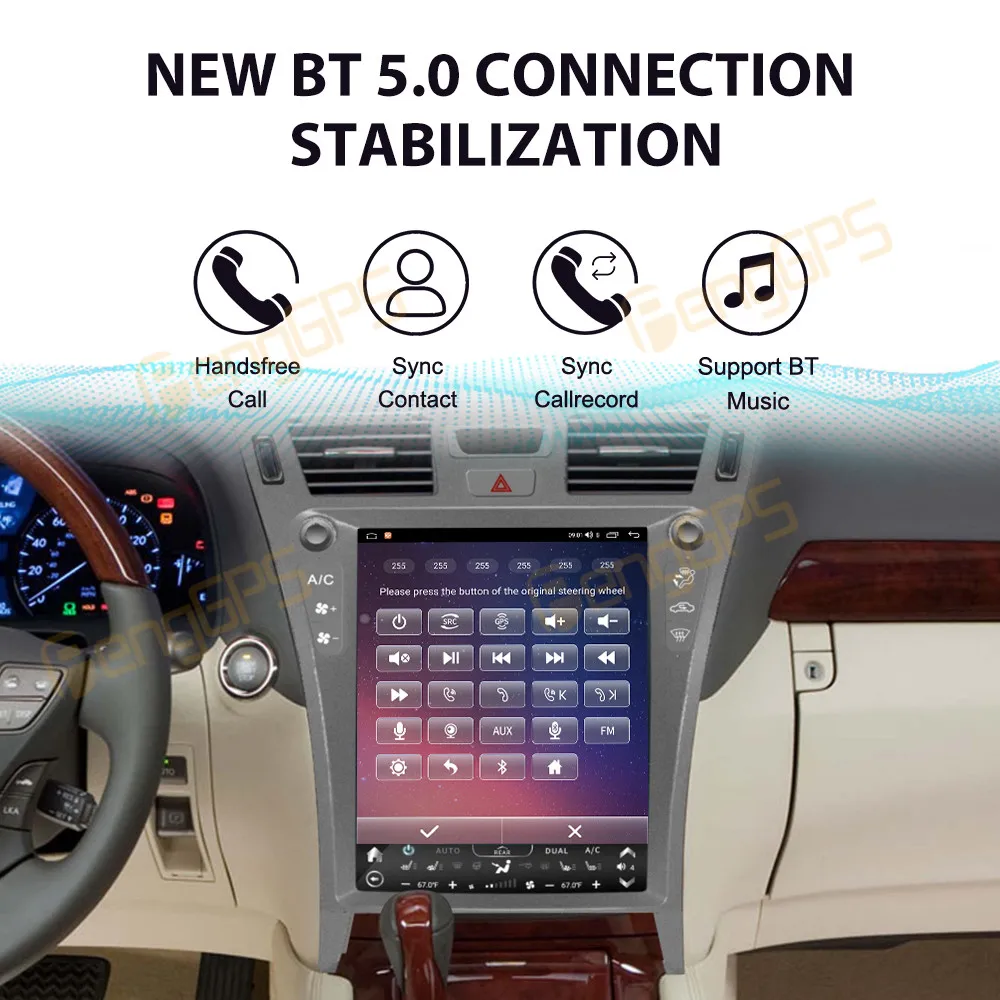 13 1-дюймовый автомобильный радиоприемник с GPS-навигацией для Lexus LS460 2006-2012