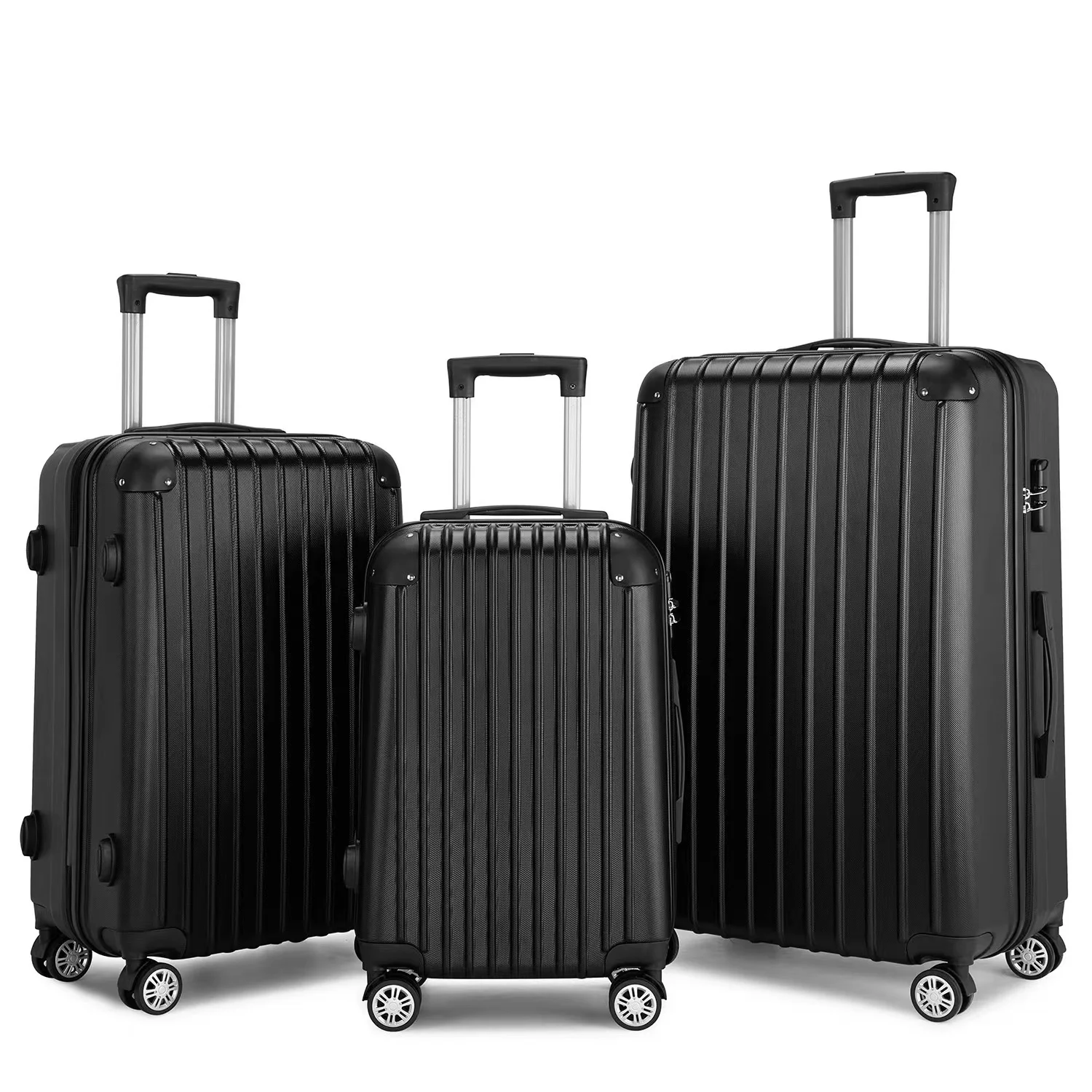 Three piece trolley case, universal wheel luggage, boarding travel luggage
