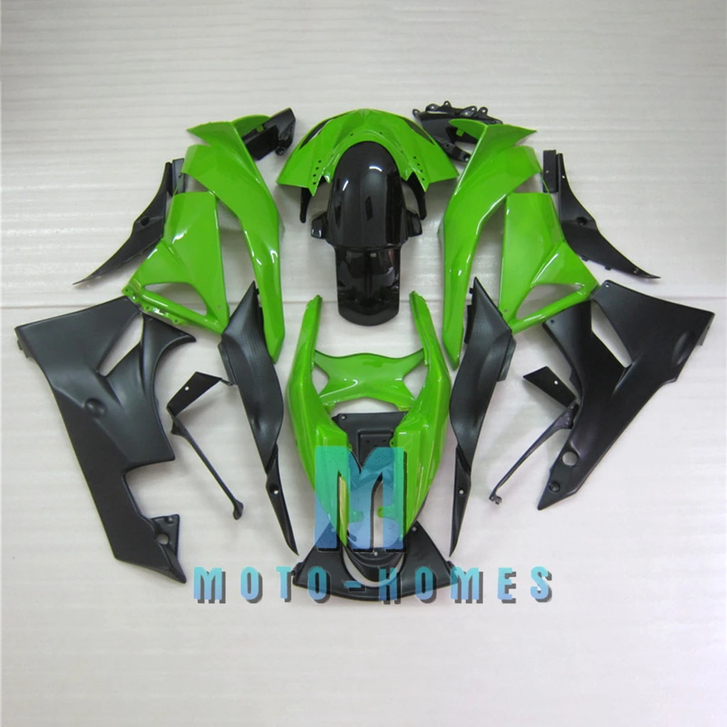 

Запасные части для ZX6R 2009 2010 2011 2012 Kawasaki Ninja 09 10 11 12 ZX 636 6R 100%, комплект обтекателей под давлением, ремонт Biike