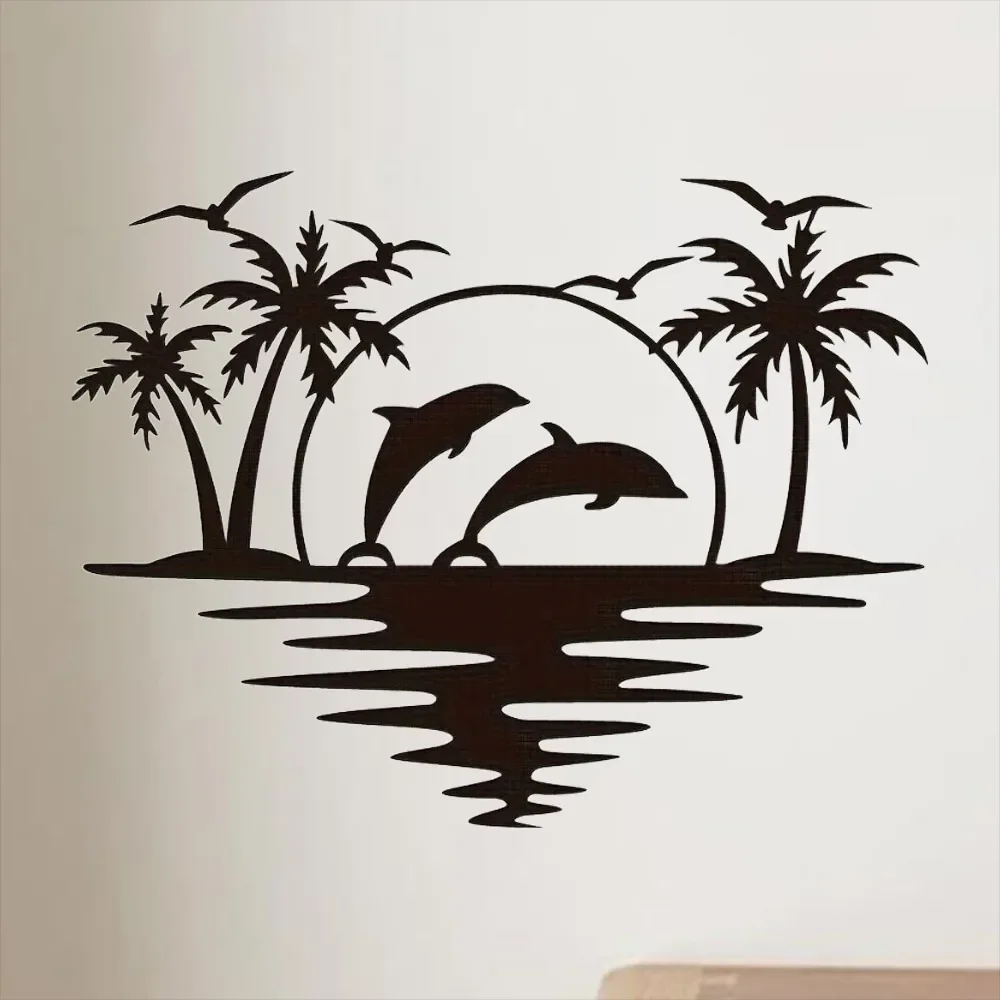 Креативный пляжный декор в виде дельфина отлично подходит для создания