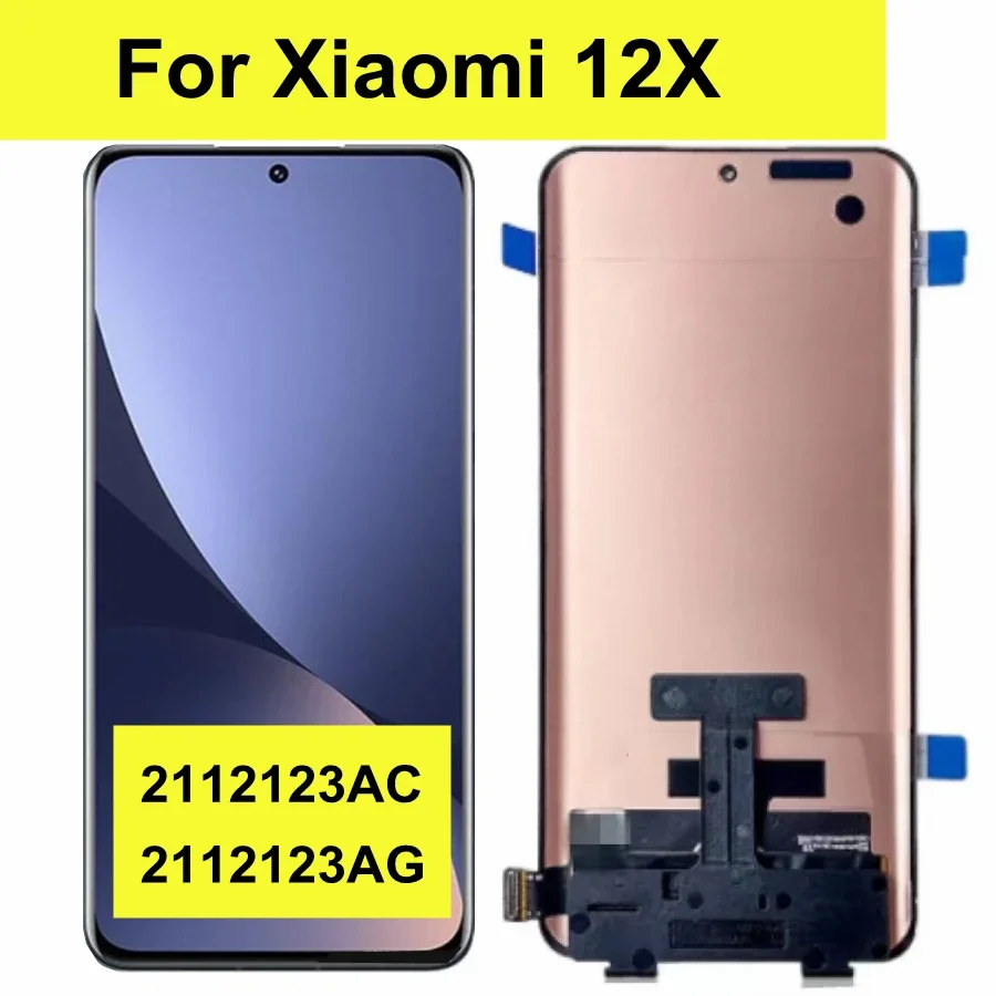 6.28&quot AMOLED 12x Display for Xiaomi 12X LCD Touch Screen Xiami mi 2112123AC 2112123AG Digitizer Repair Parts