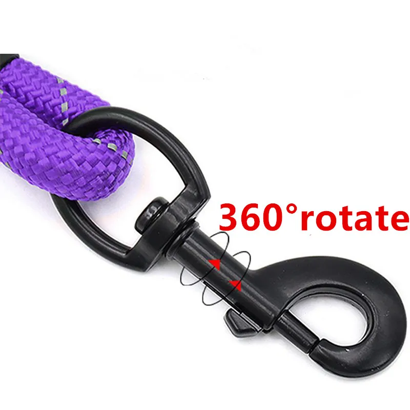 Нейлоновый Поводок для собак светоотражающая цепь с удобной ручкой прогулок