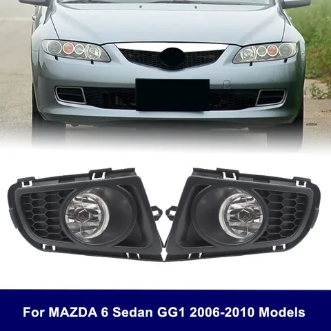 Противотуманная фара переднего бампера для MAZDA 6, седан GG1 2006, 2007, 2008, 2009, 2010, противотуманная фара дальнего света, противотуманная фара с лампочкой