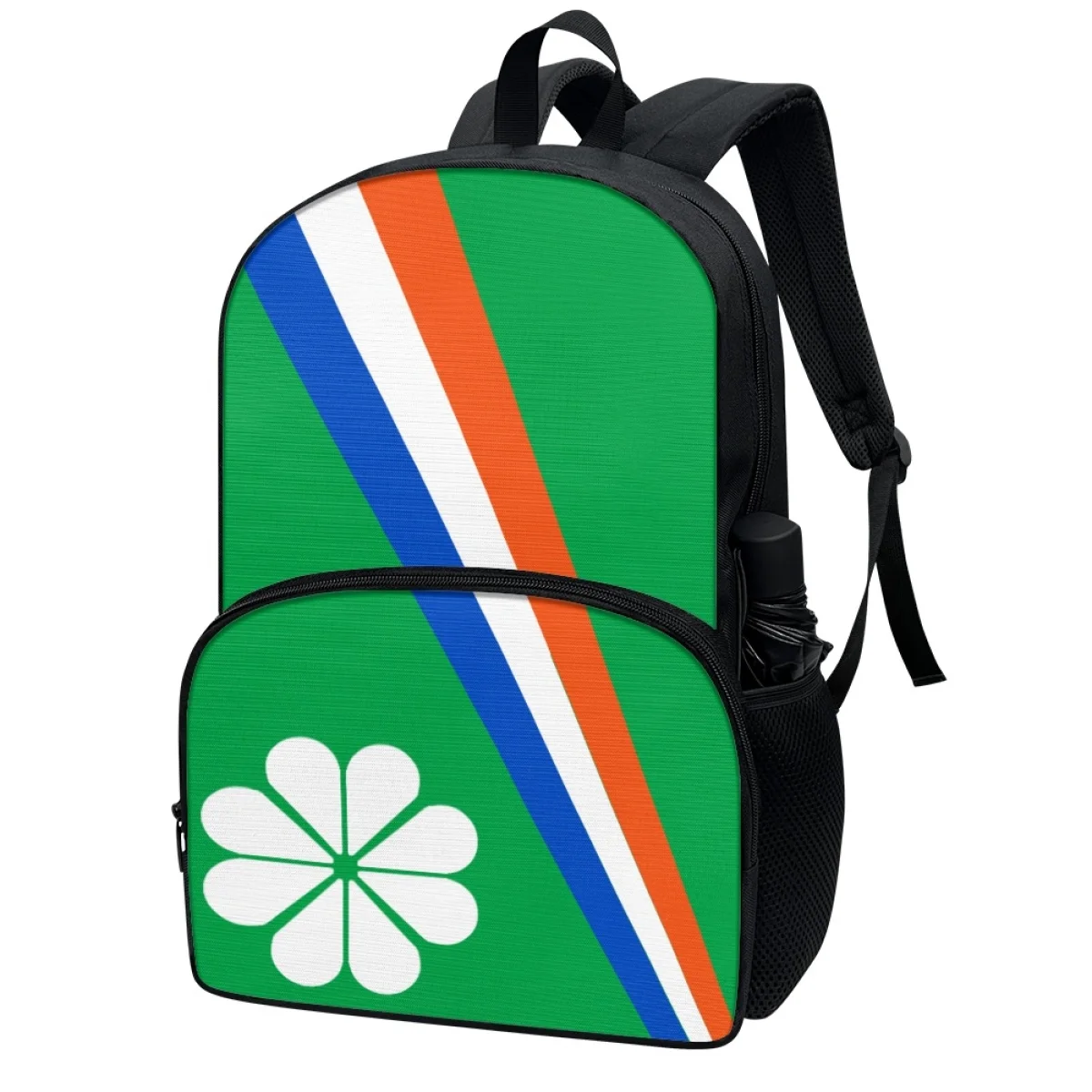 FORUDESIGNS Marshall Islands Style Backpacks Fashionable 17 Inch Double Layer Schoolbags Multi Pockets Bookbags Students