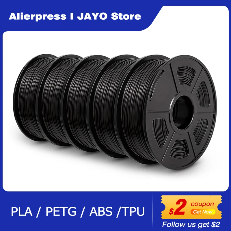 

SUNLU PLA/PETG/SILK/ABS 3D Printer Filament 1kg 1.75mm TPU(0.5kg/Roll) 5Roll 3D Printing Materials for 3D Printer&3D Pen