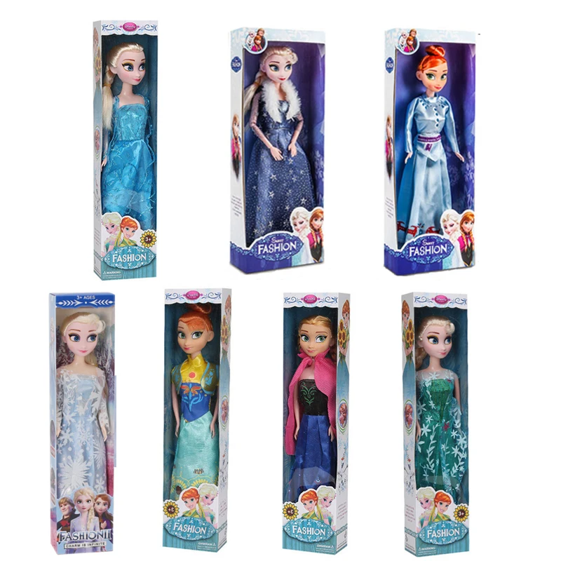 

Disney Frozen Wonderland Surprise Baby Toys Dolls Girls Kids Original Game Realistic Set Playset Rubber Sweets Family Outfits 7+