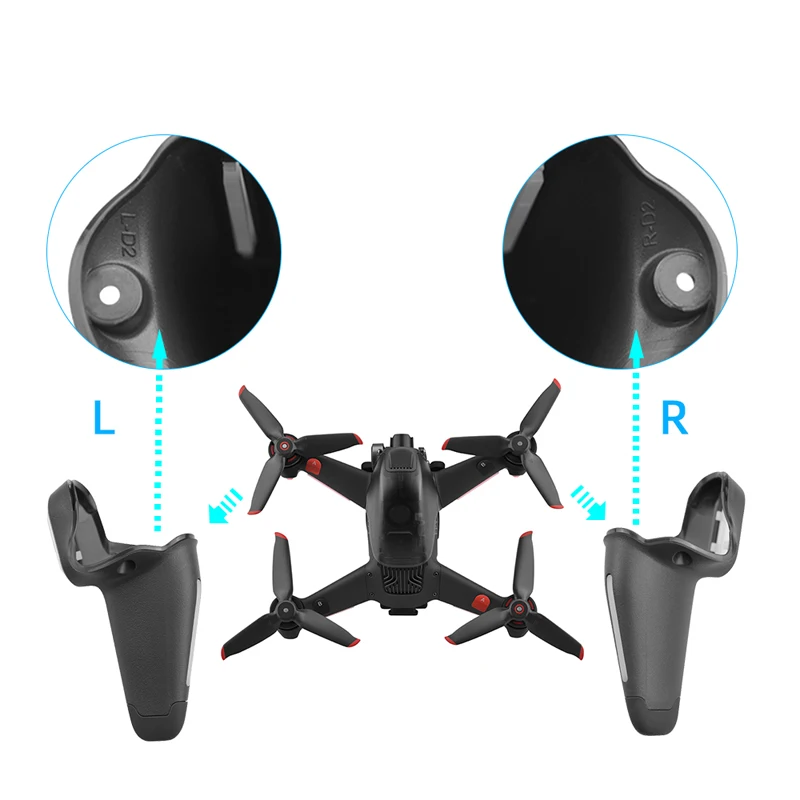 

for DJI FPV Combo Repair Landing Gear Leg Left / Right Front Leg Arm for FPV Drone Replacement Accessories