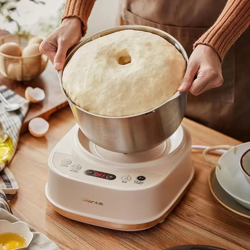 

Bear Flour Mixers Electric Food Mixer Stainless Steel Chef Machine 5L Household Blender Cake Bread Electric Dough Maker 220V