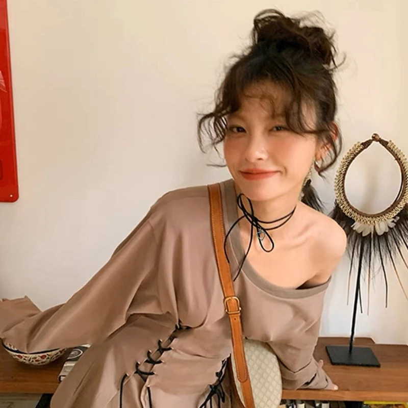 Ожерелье с подвеской в ​​форме сердца и длинной веревочной цепочкой для женщин