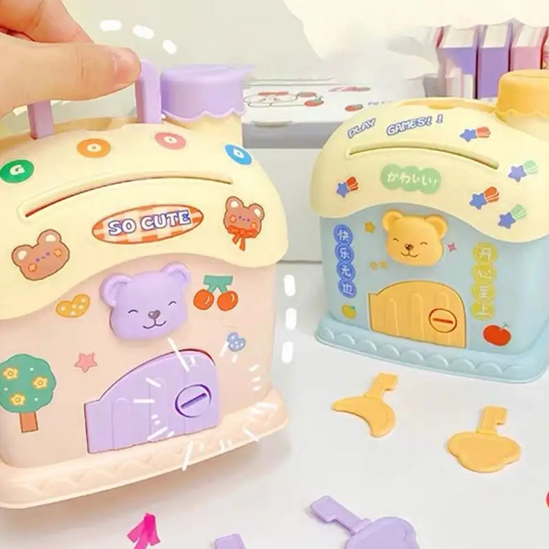 Домик для монет Shpae большой банк с хранилищем ключей декоративный котелок