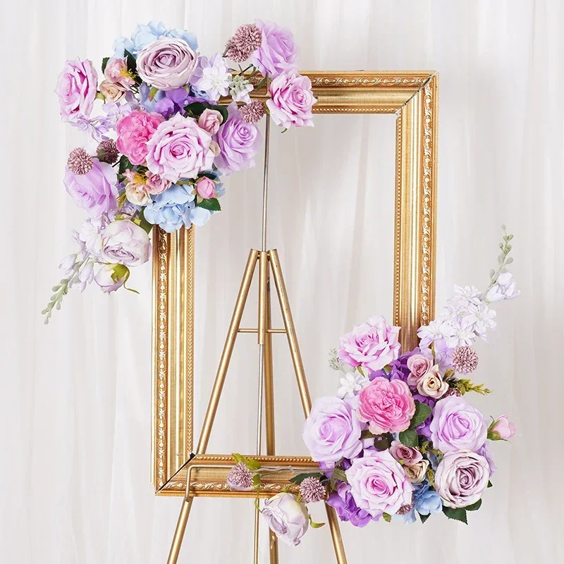 Lila Rose orchid Dee Delphinium Blume Reihe Hochzeit Hintergrund