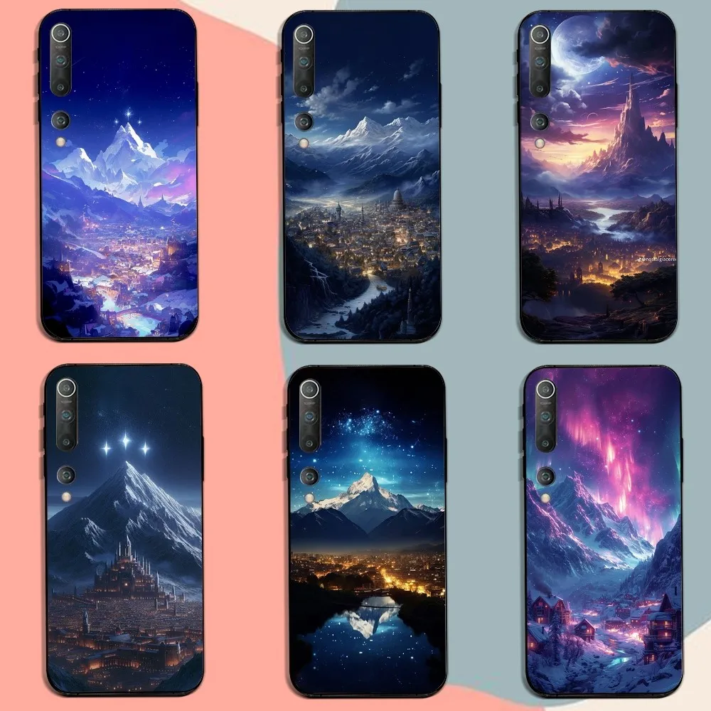 Фото Чехол для телефона Velaris City Of Starlight, для Xiaomi 11 Redmi Note 11 5G 8T 9A 9 10T Note8Pro Note9 12, черный чехол №1