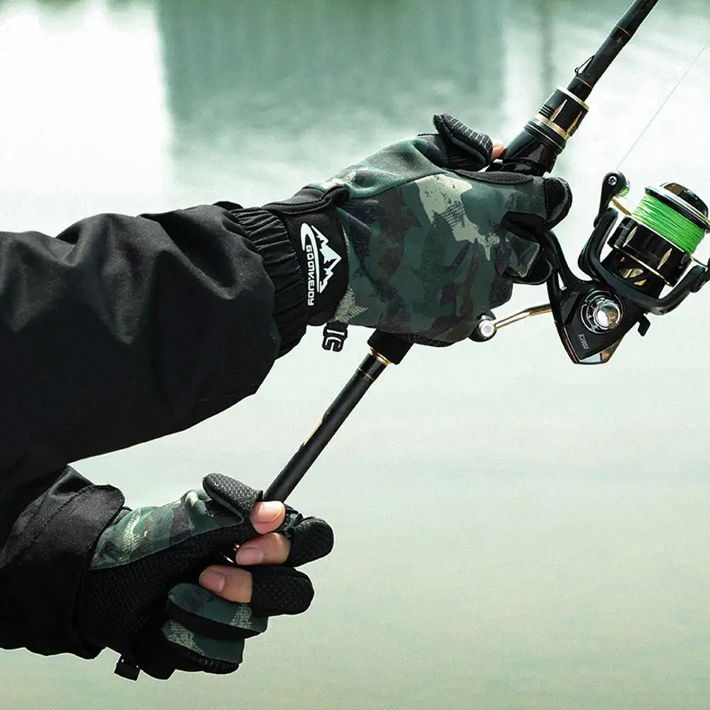 

Outdoor Fishing Gloves Touch Screen Non-slip Wear-resistant Elastic Windproof Warm Gloves For Outdoor Activities Db68