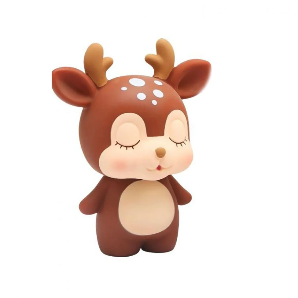 

Bank Piggy Coin Money Deer Box Cartoon Kids Saving Cute Toy Pot Banks Girls Gift Boys Reindeer Jar Figurine Animal Birthday Mini