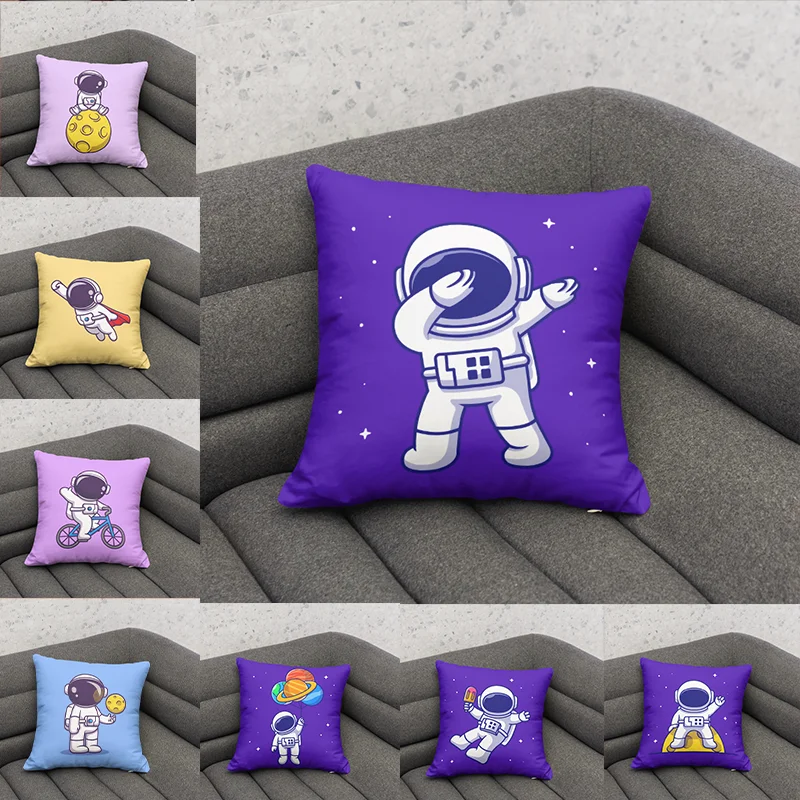 

Astronaut Cartoon Modern Home Decor Cushions for Sofa Cushion Cover 45x45 Cover Arranged High Quality Skin Friendly Pillowcases