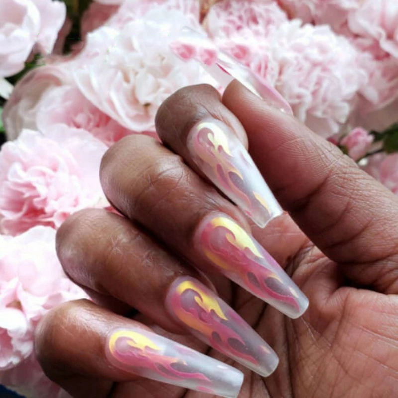 16 шт. 3D наклейки с блестками для ногтей переводные из фольги лазерные