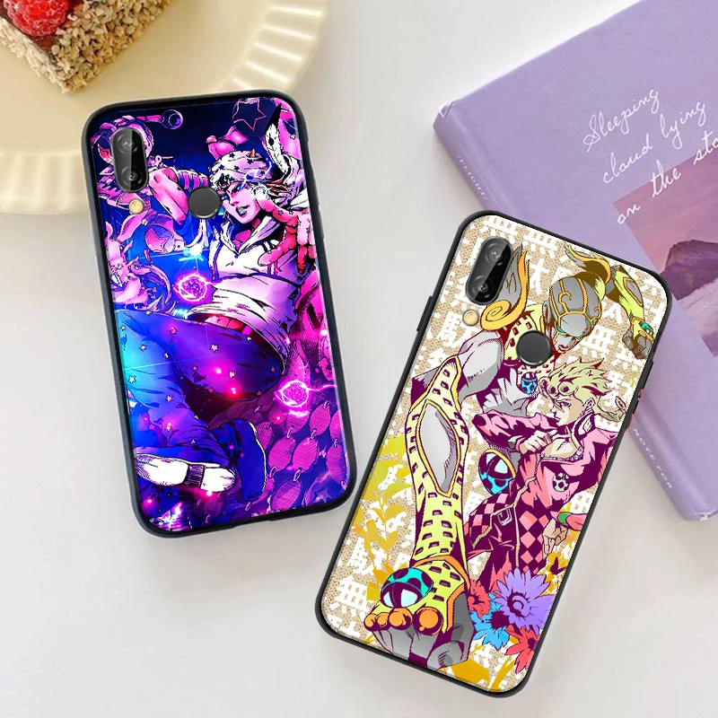 

JOJO’S BIZARRE ADVENTURE OVER HEAVEN Phone Case For Huawei P Smart Z 2019 2021 P20 P30 P40 P40 Lite Pro Silcone Black Cover