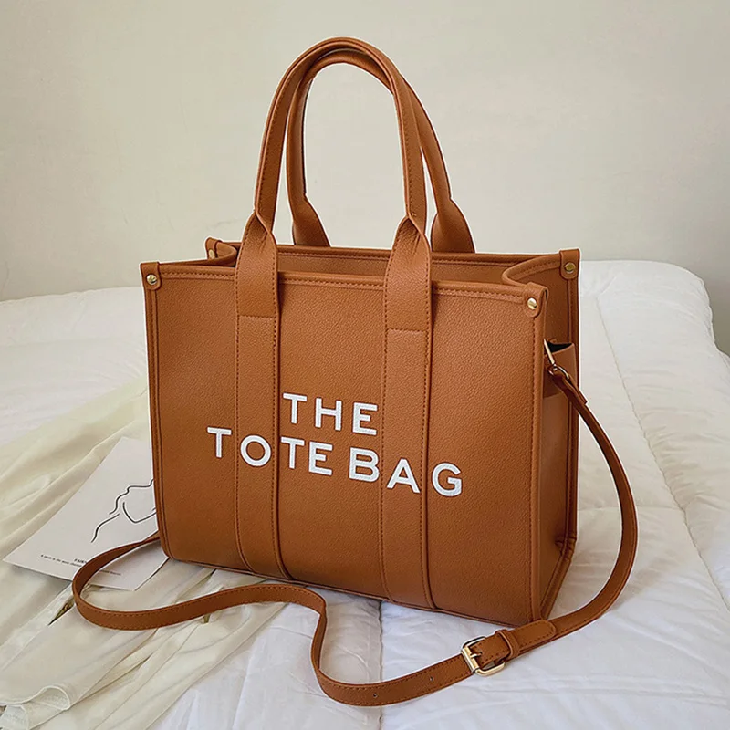 Large Handbags Famous Brand Women Shopping Shoulder Purse And Handbags Luxury Designer PU Leather Big Crossbody Tote Bags 2022