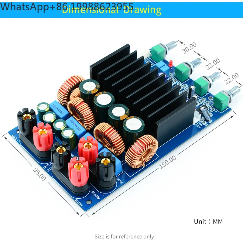 Фото Плата аудиоусилителя TAS5630 2.1, 2X150W+300W, цифровой 2.1-канальный усилитель класса D высокой мощности для домашнего кинотеатра №5