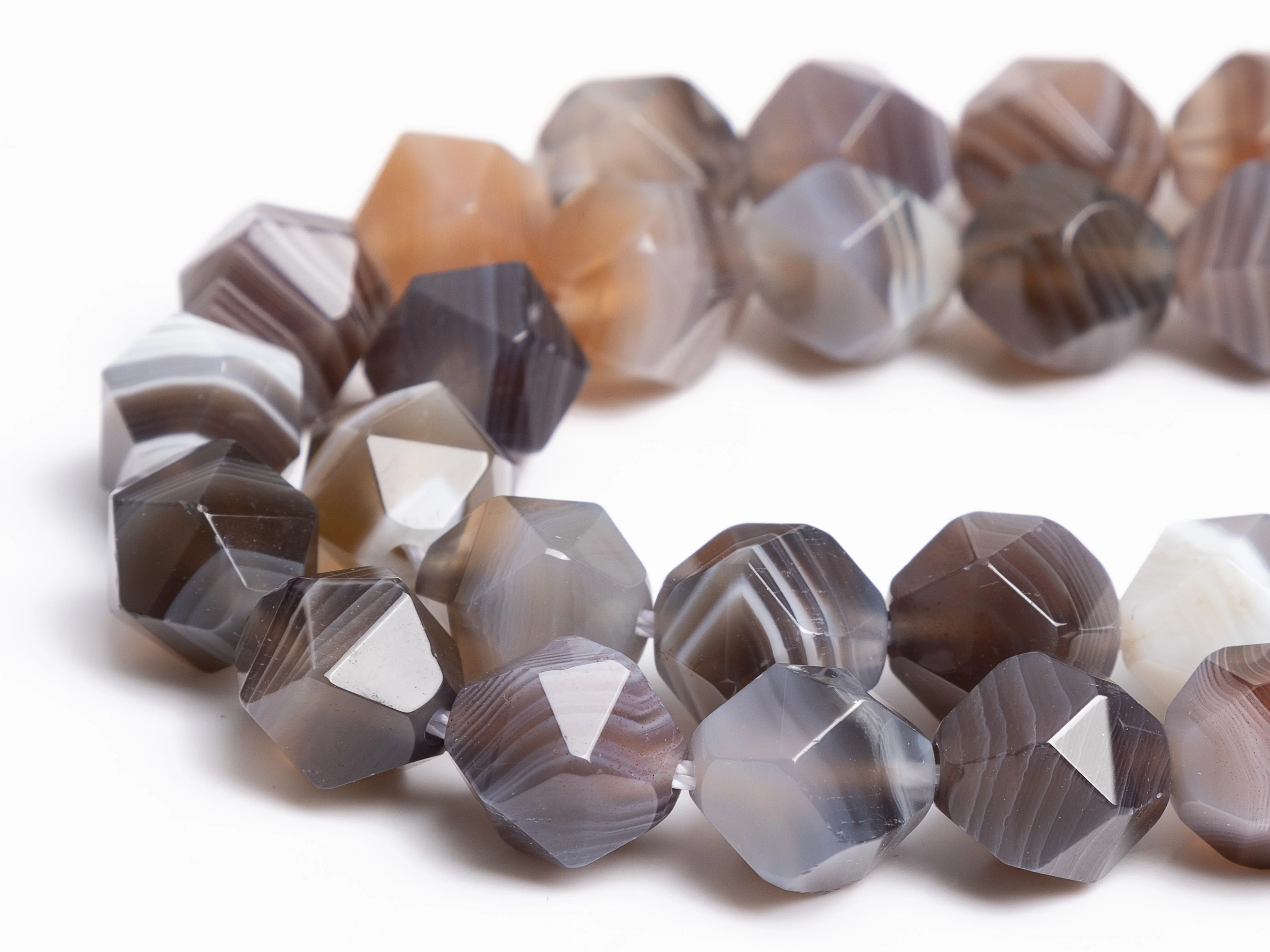 Натуральный огранка в виде звезды граненые разноцветные бусины из ботсванского