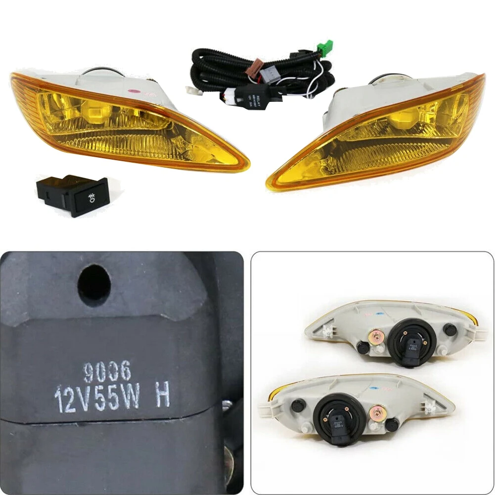 Передние противотуманные лампы для Toyota Camry 2002-2004 Corolla 2005-2008 с жгутом галогенной