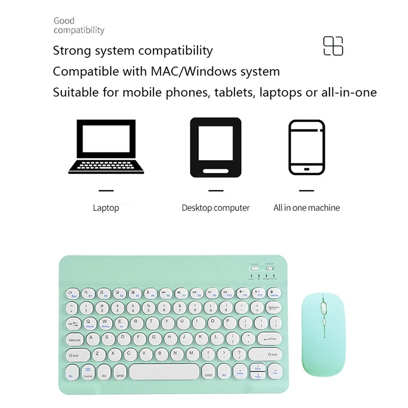 

Беспроводной bluetooth клавиатура мышь набор клавиатура многофункциональный мини-ноутбук планшет