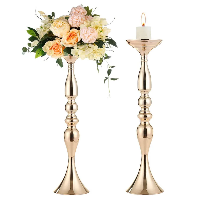 

Metal Candle Holder Mermaid Flower Vase Wedding Centerpiece Table Decora Modern Candlestick Stand for Birthday/Anniversary/Party