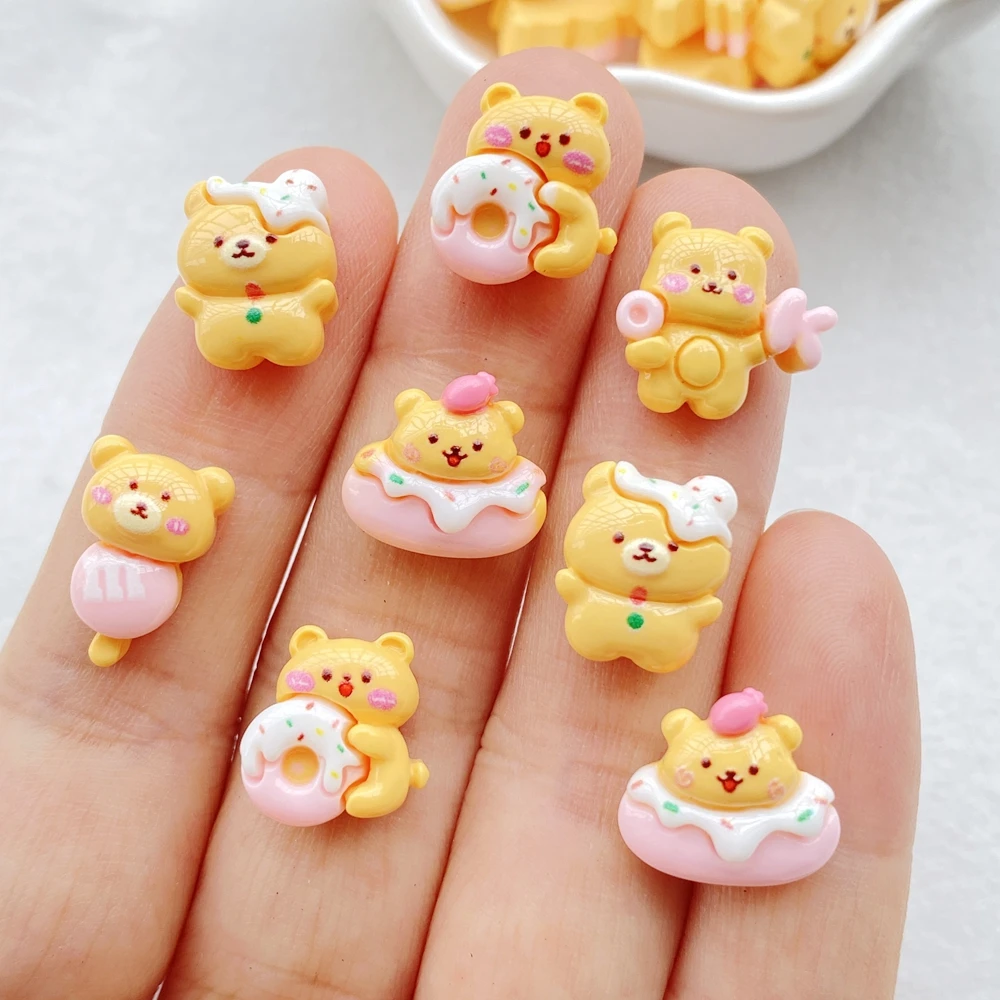 Мини-медведи из смолы для украшений 20 шт  TSXJY