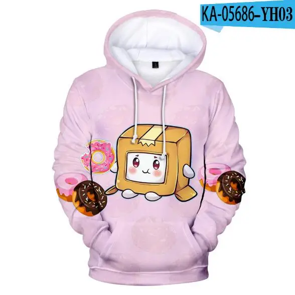 

Lankybox 3D Hoodie Children's Sweatshirts Fashion Harajuku Hoodies Sportswear Women/Men Kids Hooded Plus Size Pullovers