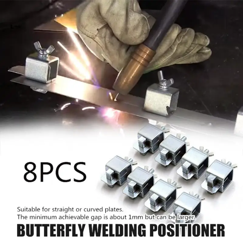 

8PCS Butterfly Welding Positioner Soldering Clip Clamps Holder Butt Fixture Adjustable For Welding Clamps Tools Set