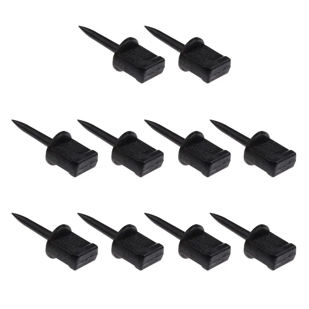 

10pcs Archery Target Pins Nail Supplies Target Face Pins Accessories Black