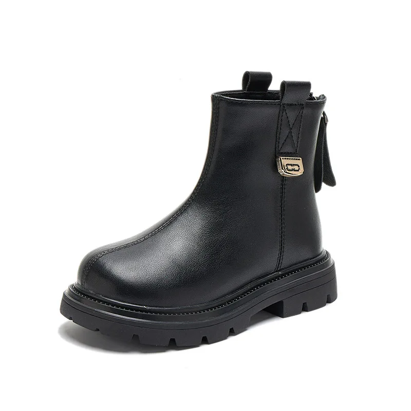 Детские ботинки зимние модные брендовые короткие ботильоны для маленьких