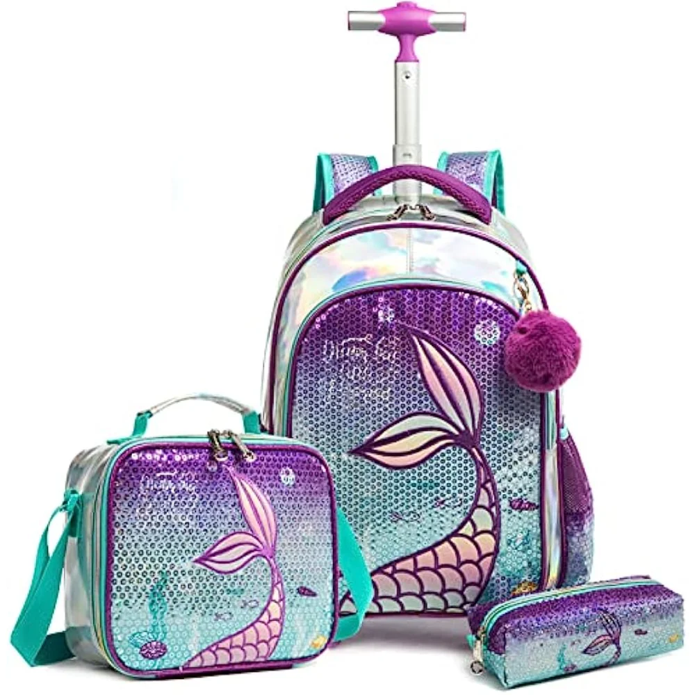 Suitcase With Wheels Trolley Wheeled Backpacks Travel Bags