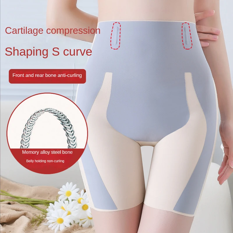 

Nylon Women's Slim Panties Boxer Abdomen Pants High Waist Slimming Shorts Hip Up Fitness Yoga Shapewear Fat Burner Weight Loss