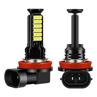 2 pcs car led two color fog light lamp h11h8 h16 h7 90059006 3030 12v 24v 12w white red yellow blue ice blue pink purple lime