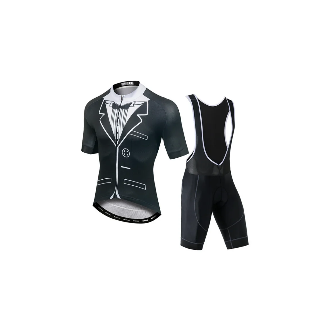 

New Cycling Jersey Set Men's Bicycle Suit With Short Summer Suspenders Quick Dry Riding Pants Road Vest