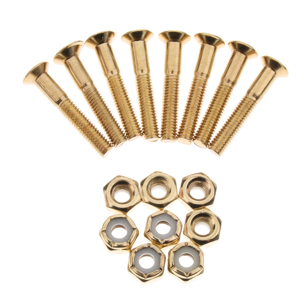 

Prettyia 8 Pairs Skateboard Longboard Deck Mounting Hardware