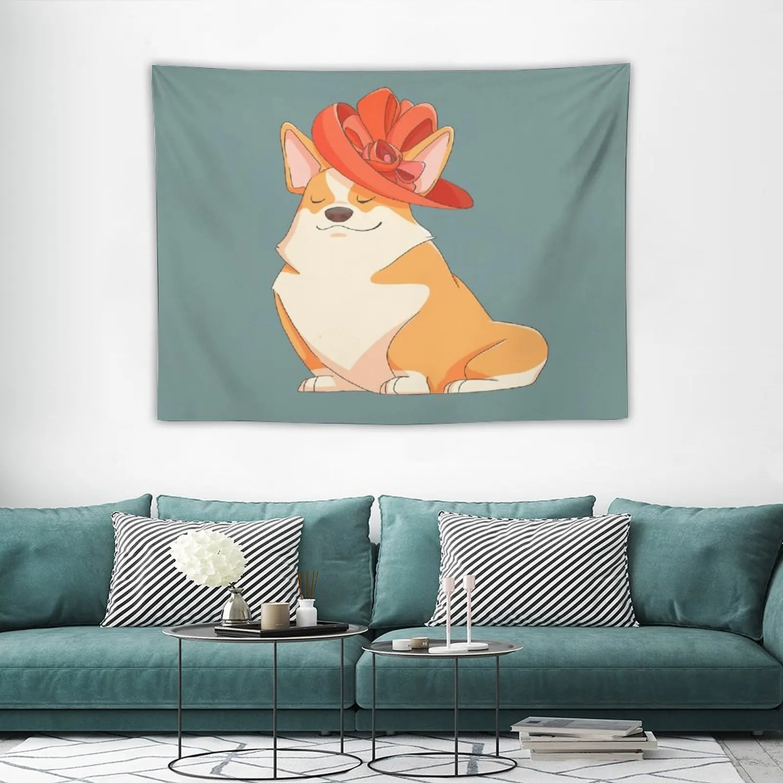 

Wall Art Corgi Tapestry Decorative Paintings Decor for Room Room Decoration Aesthetic Gothic Home Decor