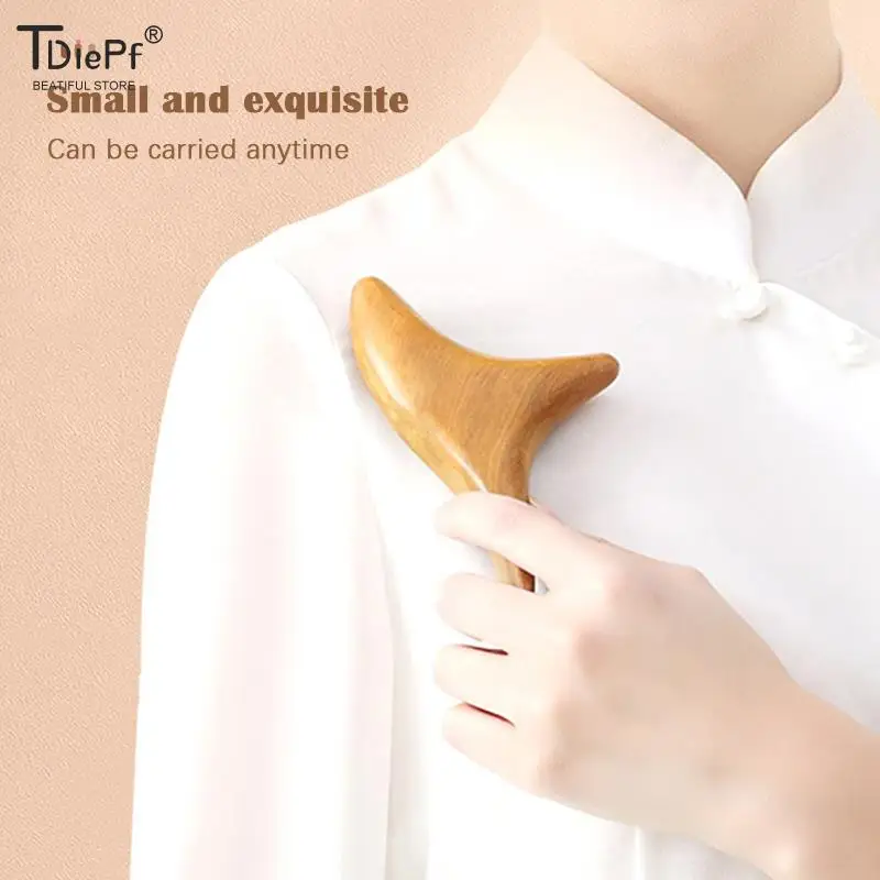 Body Neck Relax Blood Circulation Wooden Massager Triangle Trigeminal Fragrant Wood Reflexology Tool SPA Therapy Massager Tool